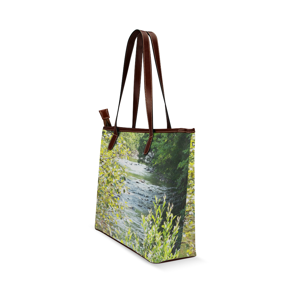 River Runs Through It Shoulder Tote Bag (Model 1646)