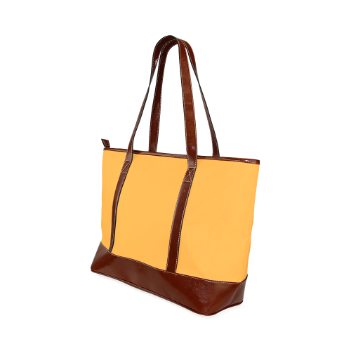 Radiant Yellow Color Accent Tote Handbag (Model 1642)