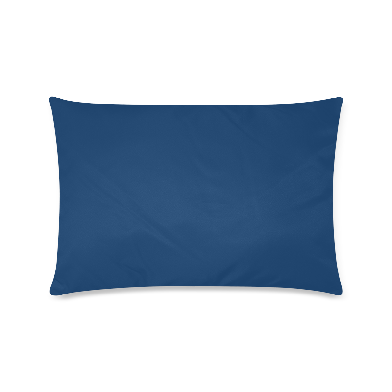 Cool Black Color Accent Custom Zippered Pillow Case 16"x24"(Twin Sides)