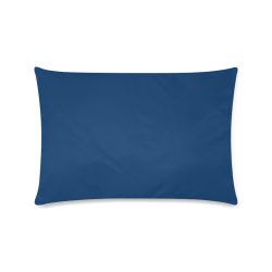 Cool Black Color Accent Custom Zippered Pillow Case 16"x24"(Twin Sides)