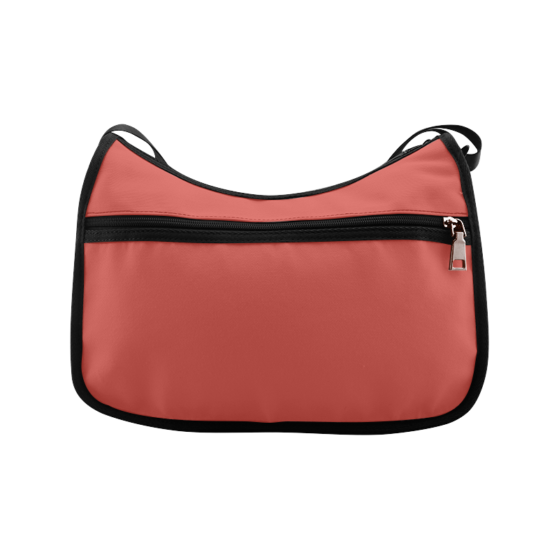 Aurora Red Color Accent Crossbody Bags (Model 1616)