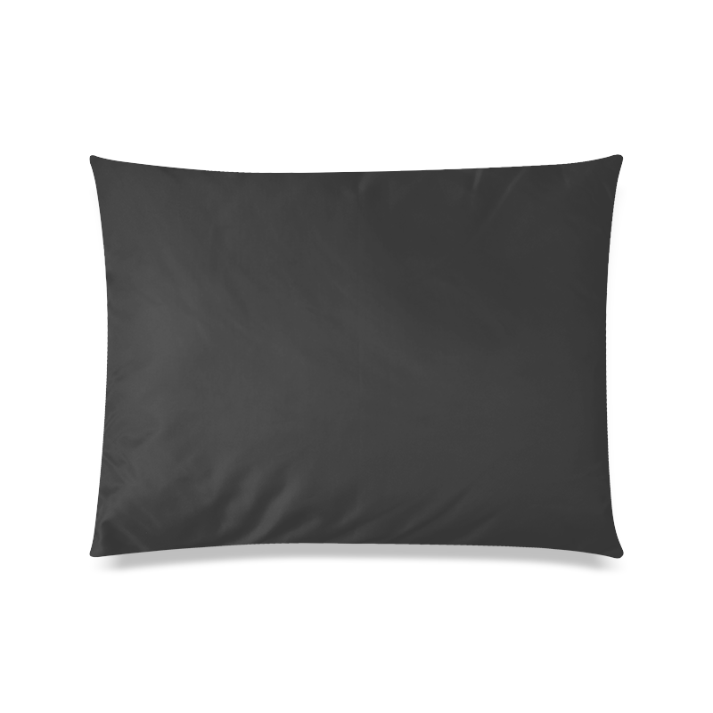 Cool Black Color Accent Custom Picture Pillow Case 20"x26" (one side)