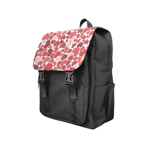 sparkling hearts, red Casual Shoulders Backpack (Model 1623)