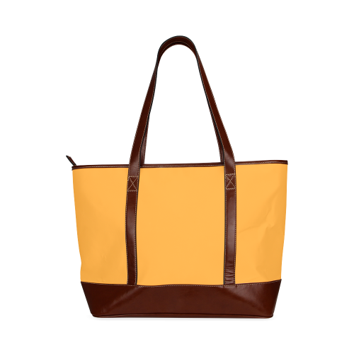 Radiant Yellow Color Accent Tote Handbag (Model 1642)