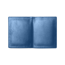 Cool Black Color Accent Men's Leather Wallet (Model 1612)