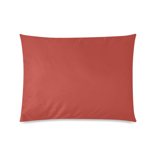 Aurora Red Color Accent Custom Picture Pillow Case 20"x26" (one side)