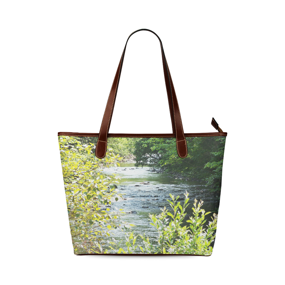 River Runs Through It Shoulder Tote Bag (Model 1646)