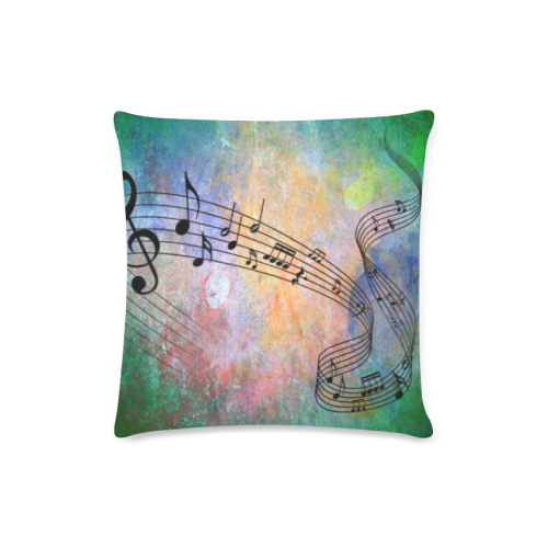 abstract music Custom Zippered Pillow Case 16"x16" (one side)