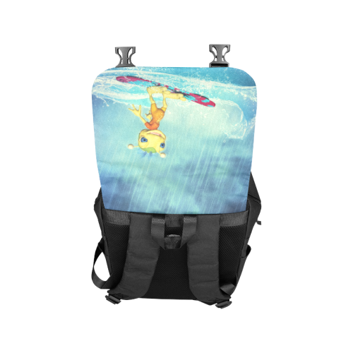 Surfing Alien Casual Shoulders Backpack (Model 1623)
