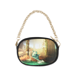 Funny jumping dolphin Chain Purse (Model 1626)
