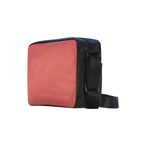 Aurora Red Color Accent Classic Cross-body Nylon Bags (Model 1632)