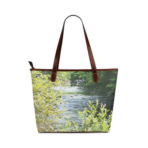 River Runs Through It Shoulder Tote Bag (Model 1646)