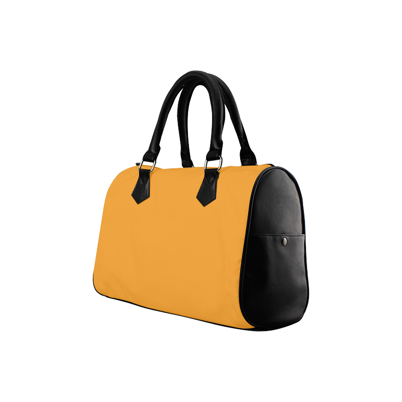 Radiant Yellow Color Accent Boston Handbag (Model 1621)
