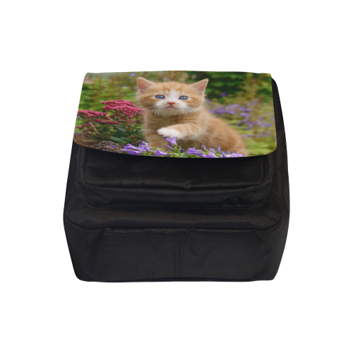 Cute Ginger Cat Kitten Funny Pet Animal in a Garden Photo Crossbody Nylon Bags (Model 1633)