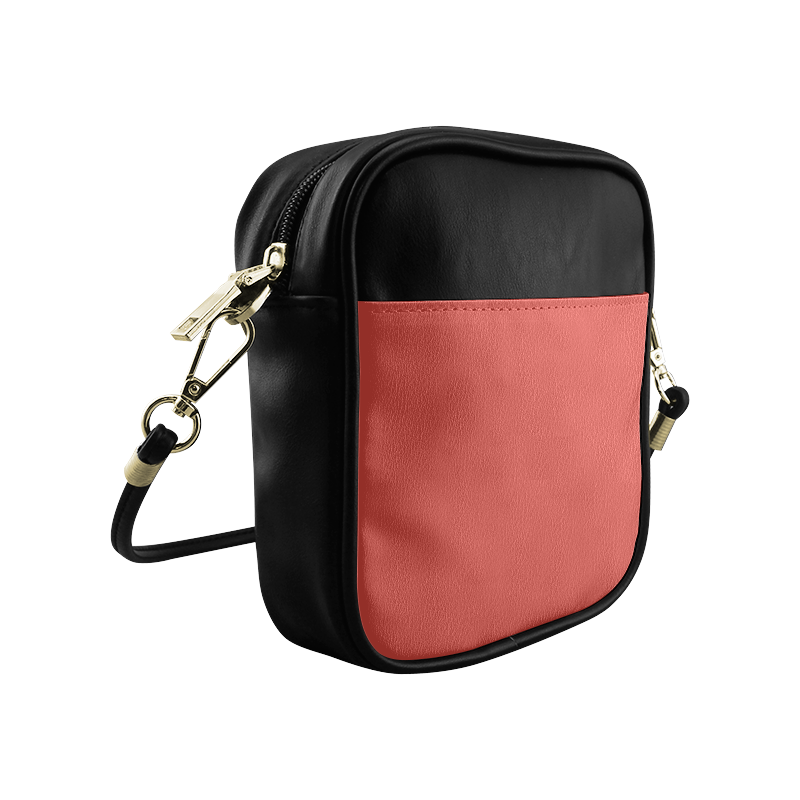 Aurora Red Color Accent Sling Bag (Model 1627)