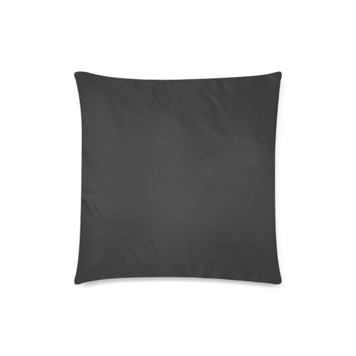 Cool Black Color Accent Custom Zippered Pillow Case 18"x18" (one side)