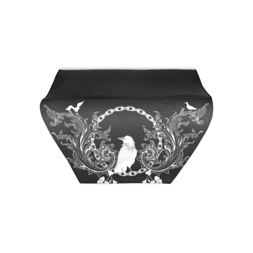 The crow in black and white Clutch Bag (Model 1630)
