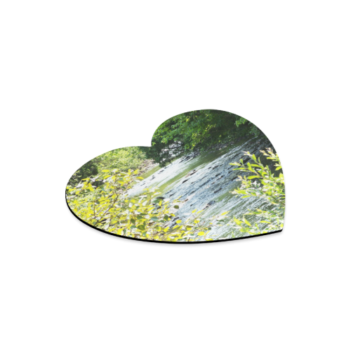 River Runs Through It Heart-shaped Mousepad