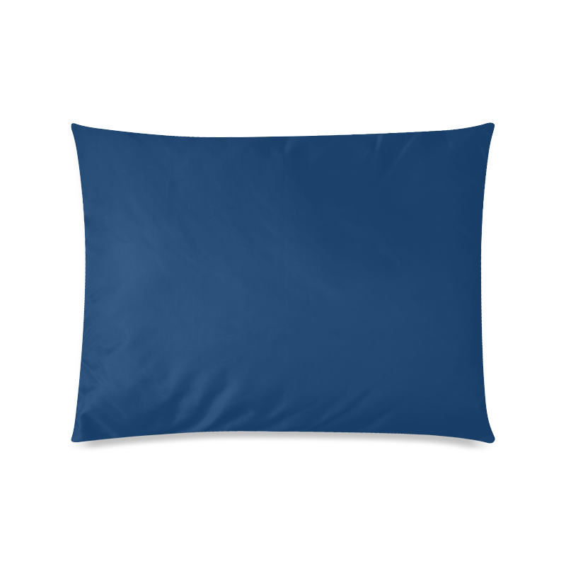 Cool Black Color Accent Custom Zippered Pillow Case 20"x26"(Twin Sides)