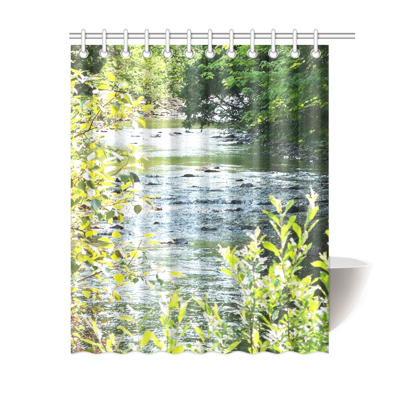 River Runs Through It Shower Curtain 60"x72"