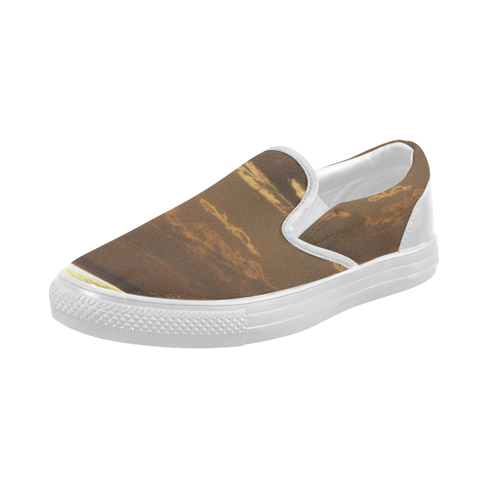 Awesome Sea Scene Women's Slip-on Canvas Shoes (Model 019)