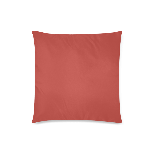 Aurora Red Color Accent Custom Zippered Pillow Case 18"x18"(Twin Sides)