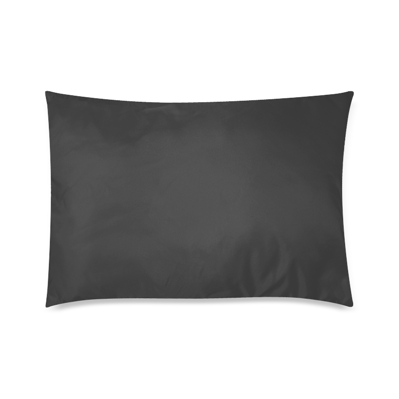 Cool Black Color Accent Custom Zippered Pillow Case 20"x30" (one side)