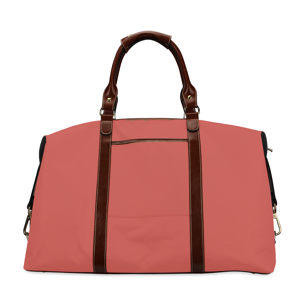 Aurora Red Color Accent Classic Travel Bag (Model 1643)