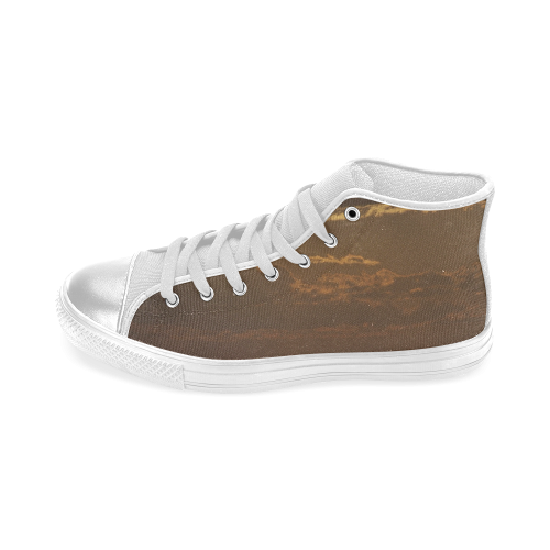 Awesome Sea Scene Women's Classic High Top Canvas Shoes (Model 017)