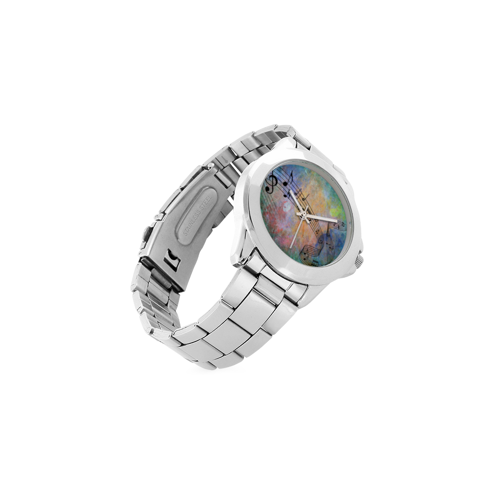 abstract music Unisex Stainless Steel Watch(Model 103)