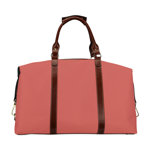 Aurora Red Color Accent Classic Travel Bag (Model 1643)