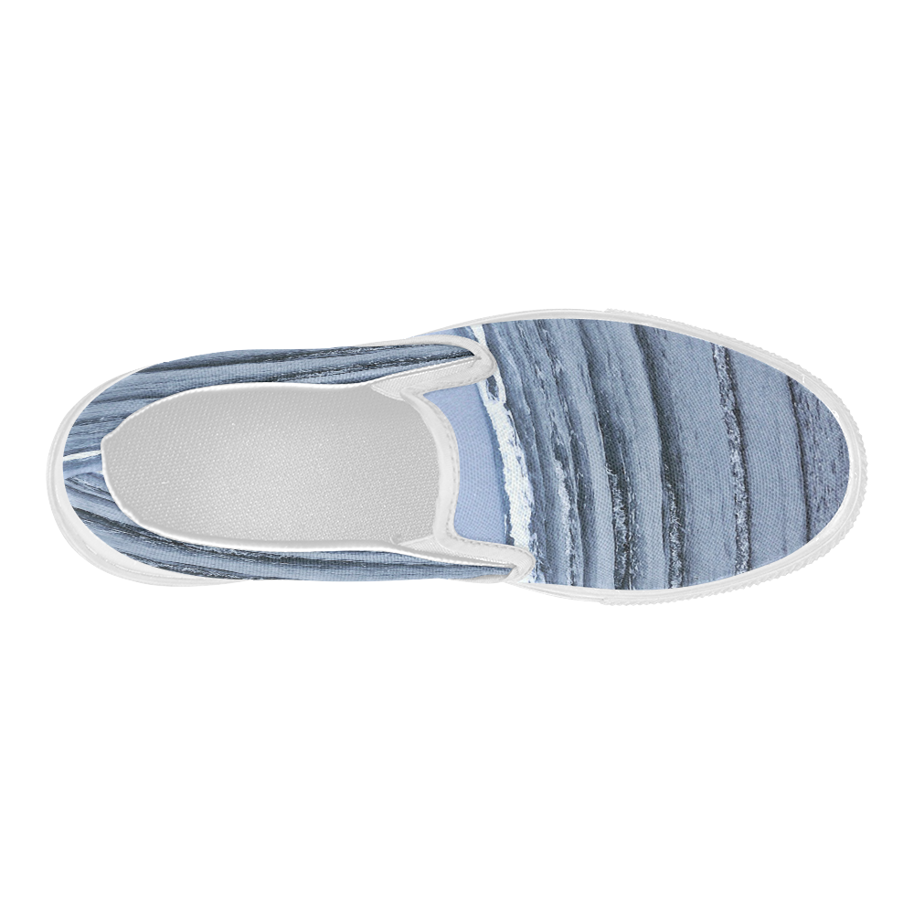 Stairway to the Sea Women's Slip-on Canvas Shoes (Model 019)