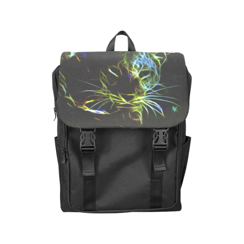 Neon Leopard Casual Shoulders Backpack (Model 1623)