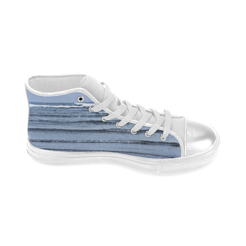 Stairway to the Sea Women's Classic High Top Canvas Shoes (Model 017)