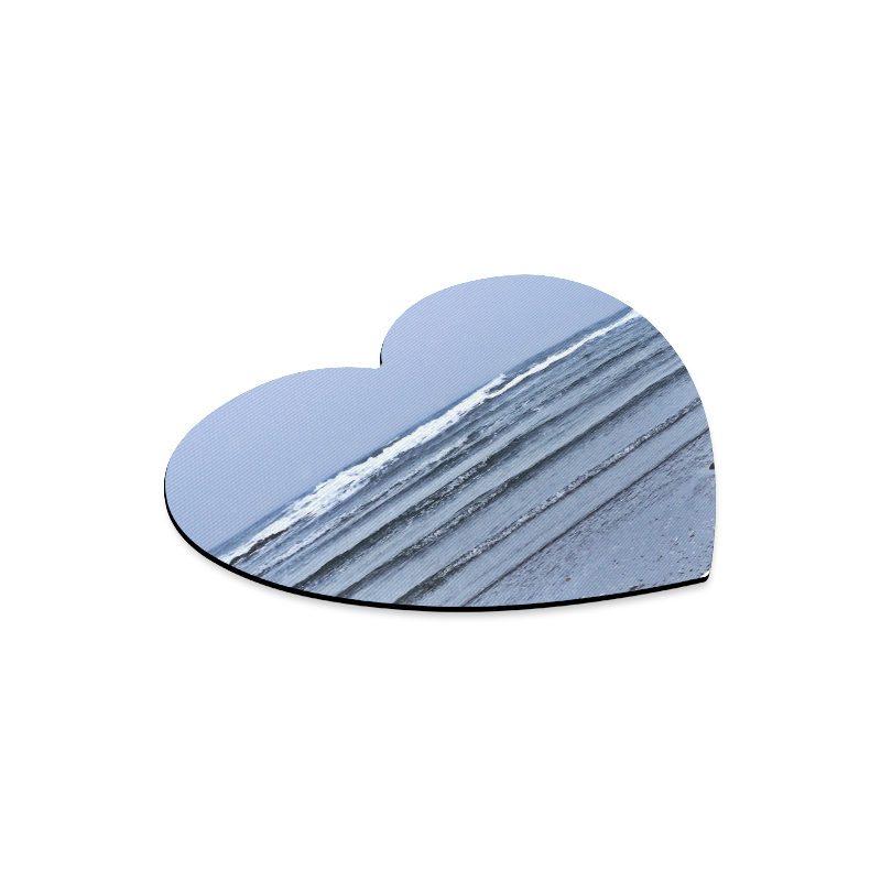 Stairway to the Sea Heart-shaped Mousepad