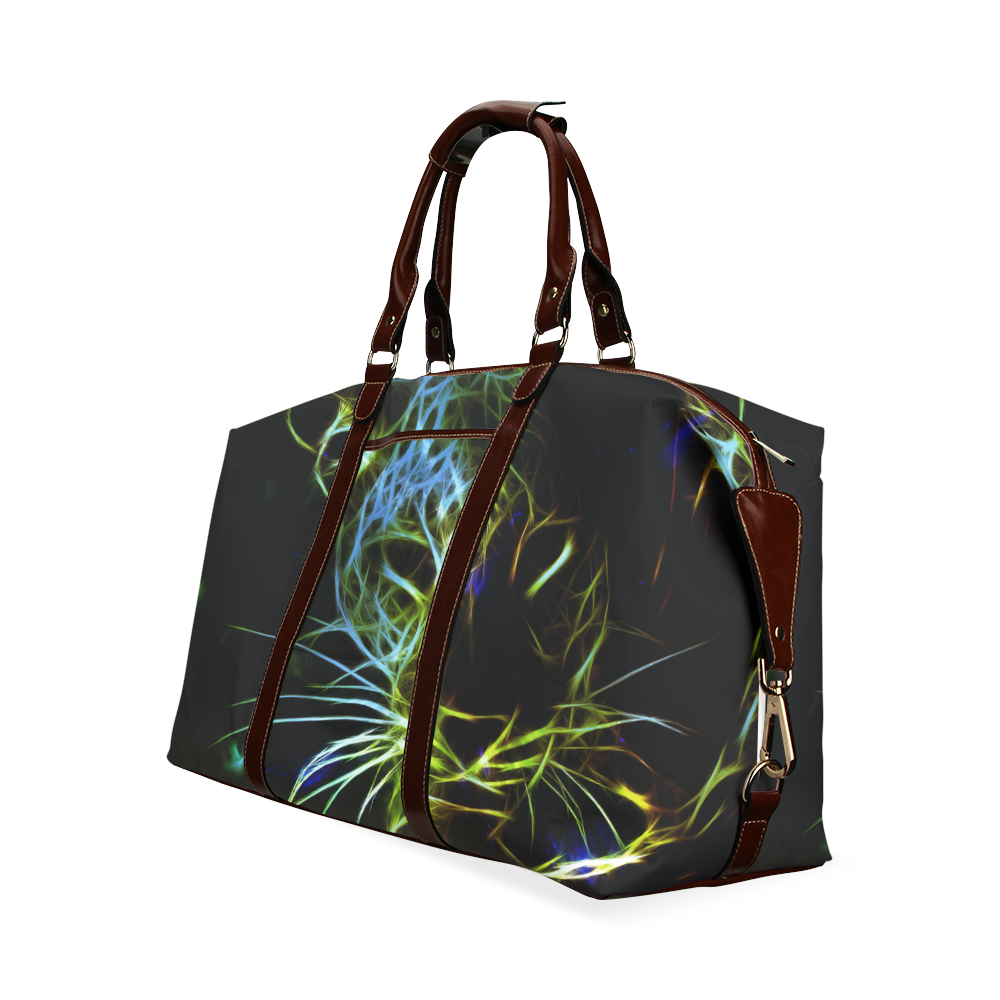 Neon Leopard Classic Travel Bag (Model 1643)