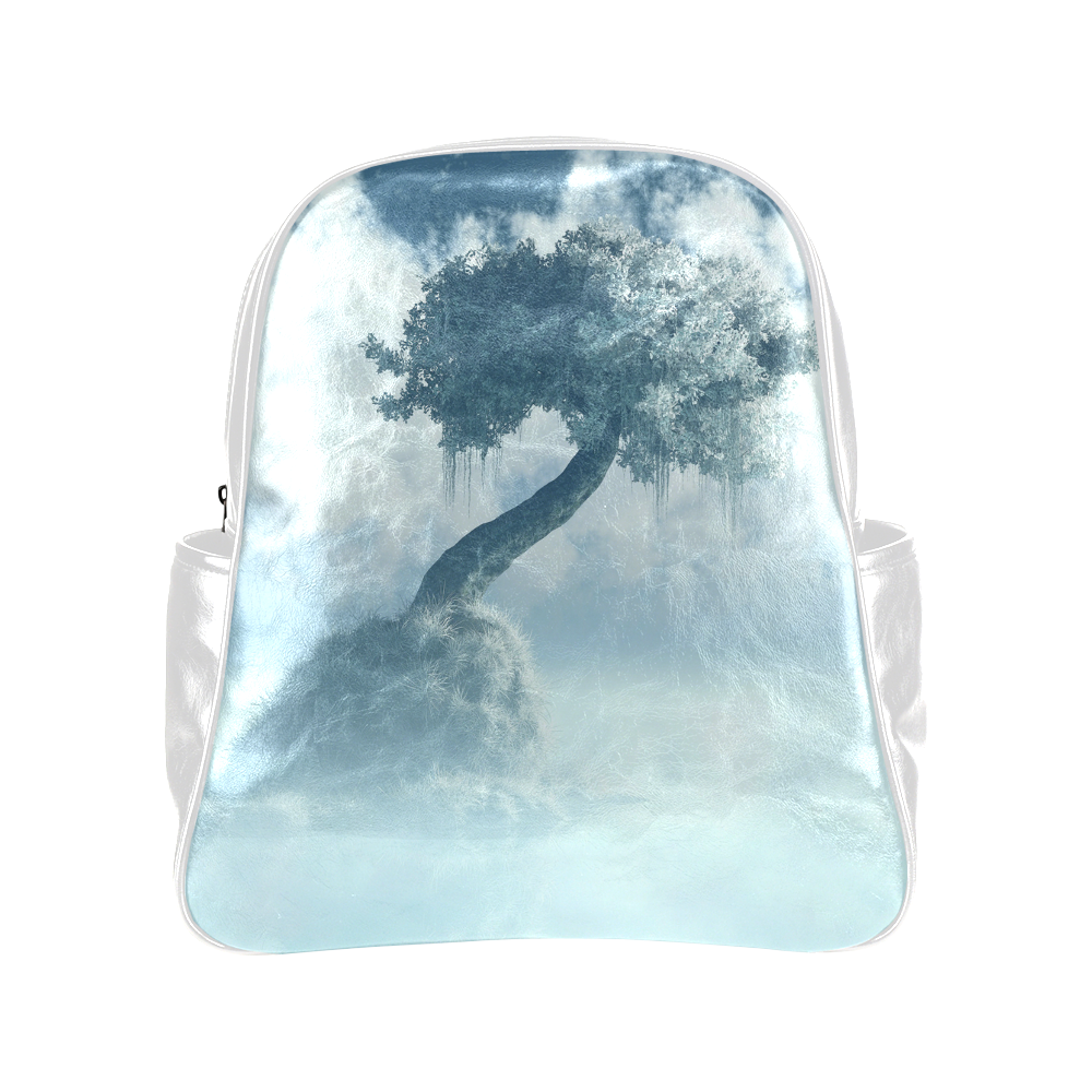 Frozen Tree at the lake Multi-Pockets Backpack (Model 1636)