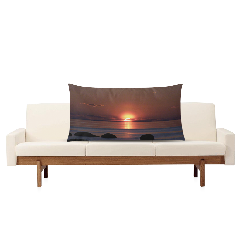 Shockwave Sunset Rectangle Pillow Case 20"x36"(Twin Sides)