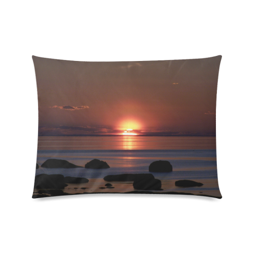 Shockwave Sunset Custom Zippered Pillow Case 20"x26"(Twin Sides)