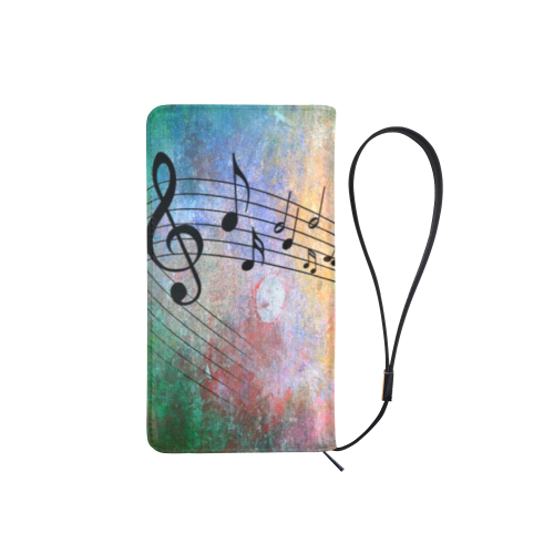 abstract music Men's Clutch Purse （Model 1638）
