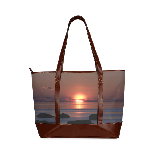 Shockwave Sunset Tote Handbag (Model 1642)