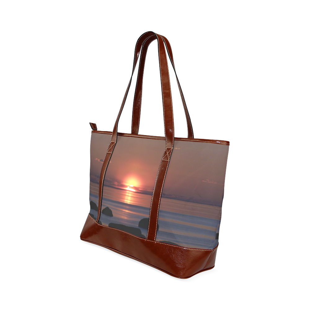 Shockwave Sunset Tote Handbag (Model 1642)
