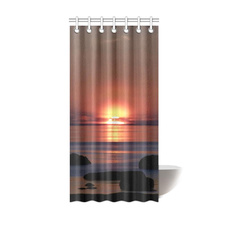Shockwave Sunset. Shower Curtain 36"x72"