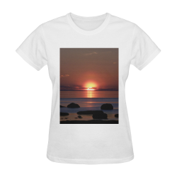 Shockwave Sunset Sunny Women's T-shirt (Model T05)