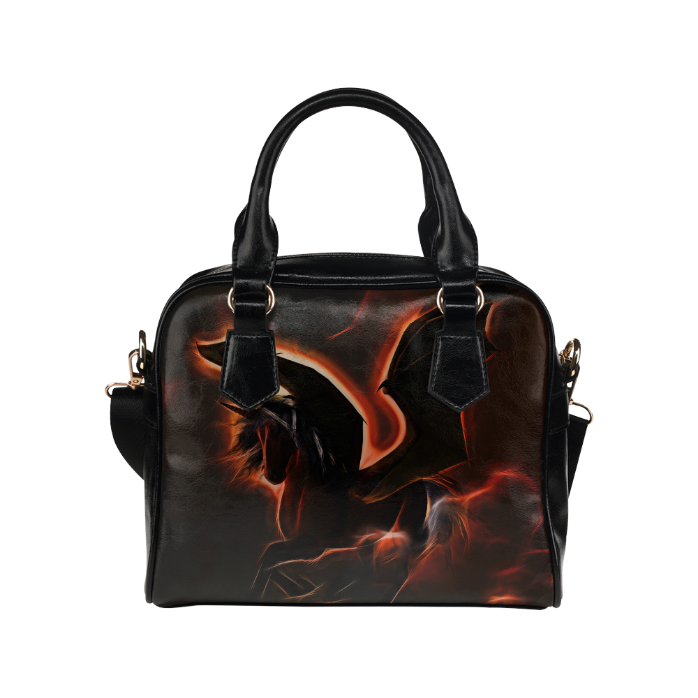 The dark unicorn Shoulder Handbag (Model 1634)