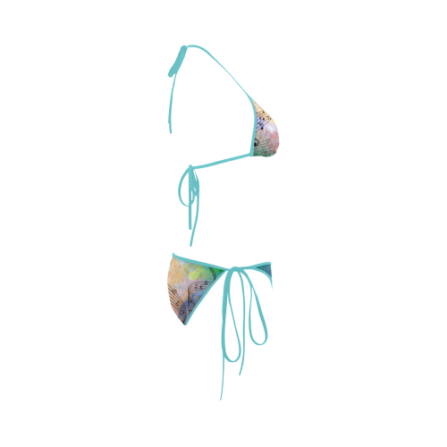 abstract music Custom Bikini Swimsuit