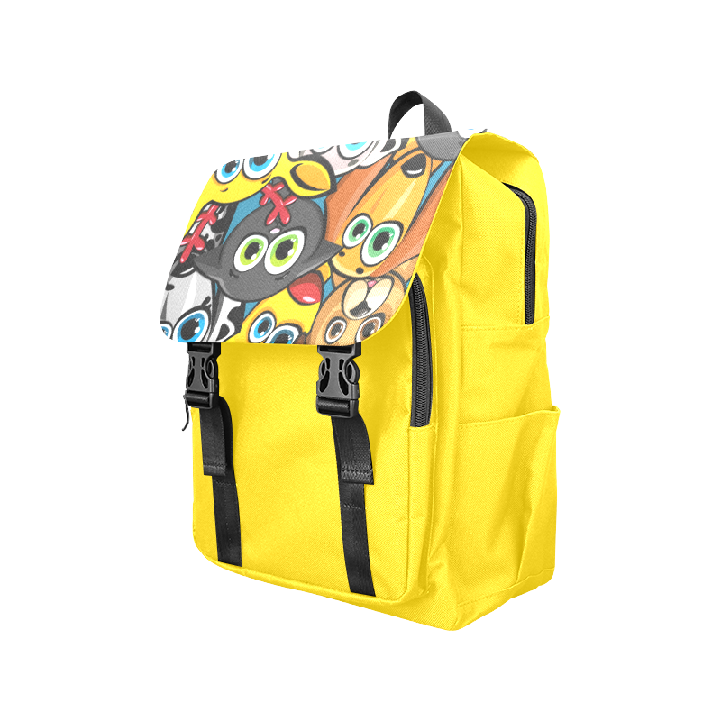 Group of funny animals - cats, dogs and deer Casual Shoulders Backpack (Model 1623)