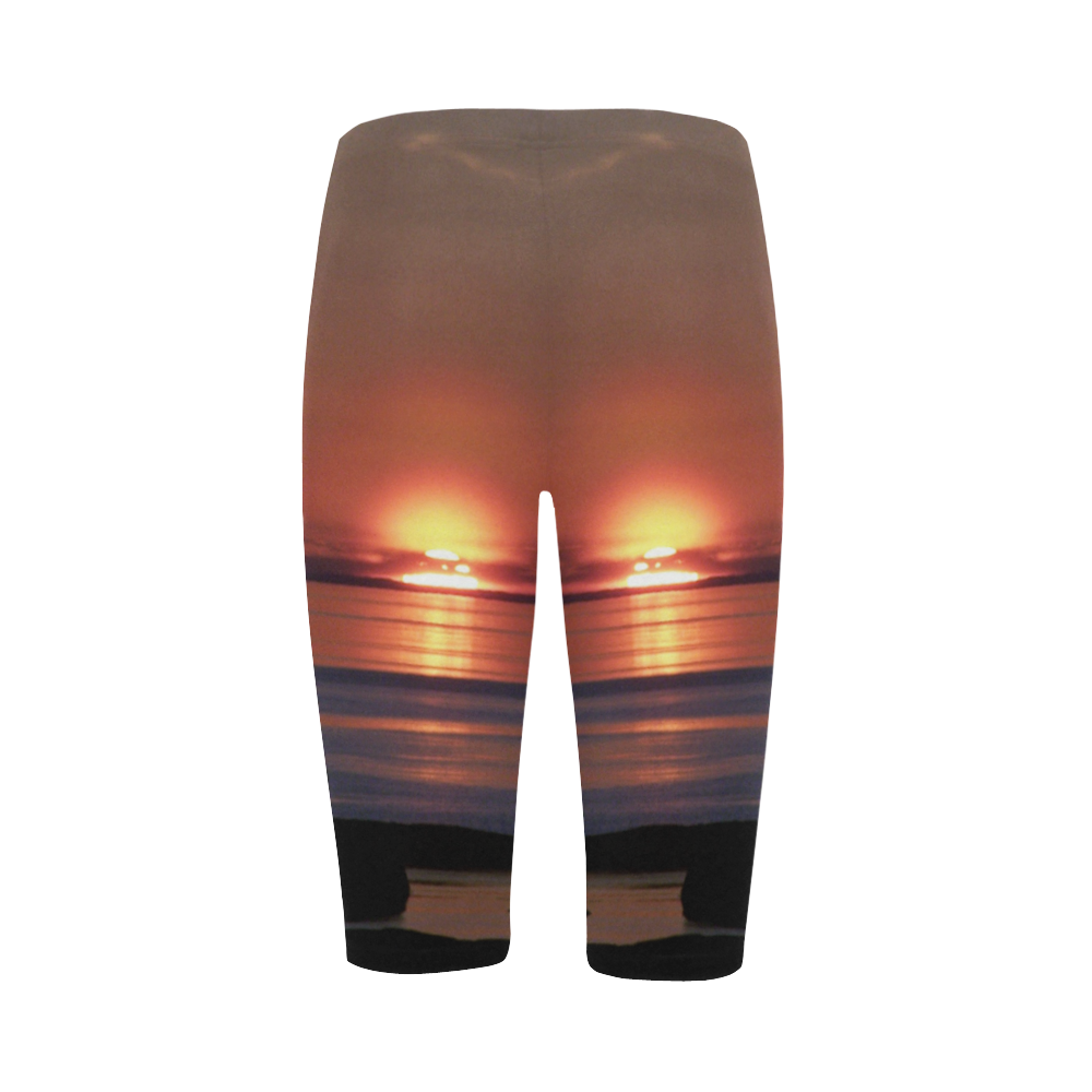 Shockwave Sunset Hestia Cropped Leggings (Model L03)
