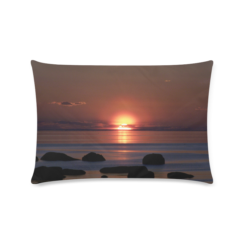 Shockwave Sunset Custom Zippered Pillow Case 16"x24"(Twin Sides)