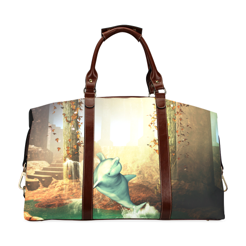 Funny dolphin Classic Travel Bag (Model 1643)